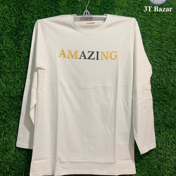 Mens T-Shirt Full Sleeve Cotton